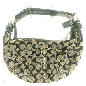 Black Signature shoulder Coach Purse